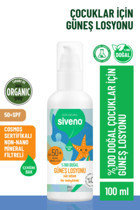 Siveno 50 Faktör Tüm Ciltler İçin Leke Karşıtı Nemlendirici Suya Dayanıklı Yüz Güneş Losyonu 100 ml