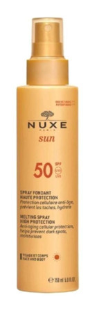 Nuxe 50 Faktör Tüm Ciltler İçin Nemlendirici Suya Dayanıklı Yüz Güneş Kremi 150 ml