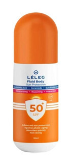 Leleg Fluid Body 50 Faktör Tüm Ciltler İçin Nemlendirici Suya Dayanıklı Yüz Güneş Kremi 150 ml