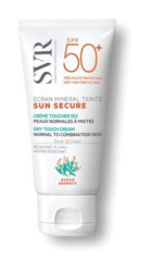 Svr Sun Secure Ecran Mineral Teinte 50 Faktör Normal Ciltler İçin Nemlendirici Aydınlatıcı Suya Dayanıklı Yüz Güneş Kremi 60 ml