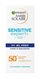 Garnier Ambre Solaire 50 Faktör Tüm Ciltler İçin Nemlendirici Suya Dayanıklı Yüz Güneş Kremi 50 ml