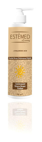 Estemed Self Tanning Simli Yoğun Vücut İçin Güneşsiz Bronzlaştırıcı Köpük 150 ml