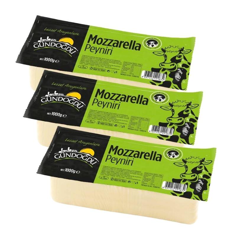 Gündoğdu Gündoğdu Mozzarella Peyniri 3x1000 gr
