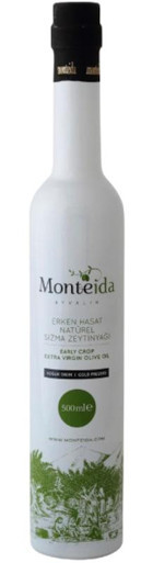 Monteida Naturel Soğuk Sıkım Polifenolsüz Şişe Sızma Zeytinyağı 500 ml