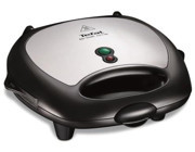 Tefal Break Time 2 Dilim Paslanmaz Çelik Çıkartılabilir Plaka Siyah Mini Tost ve Waffle Makinesi