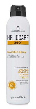 Heliocare 360 Invisible Renksiz 50 Faktör Tüm Ciltler İçin Suya Dayanıklı Güneş Kremi 200 ml