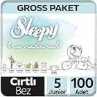 Sleepy Bio Natural Gross 5 Numara Organik Cırtlı Bebek Bezi 100 Adet