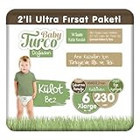 Baby Turco Doğadan 6 Numara Organik Külot Bebek Bezi 230 Adet