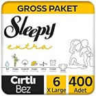 Sleepy Extra Günlük Aktivite Gross XL Beden Organik Cırtlı Bebek Bezi 400 Adet