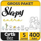 Sleepy Extra Günlük Aktivite Gross 5 Numara Organik Cırtlı Bebek Bezi 400 Adet
