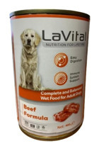 La Vital Sığır Eti Kıyılmış Yaş Köpek Maması 400 gr Tekli