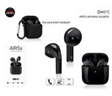Subzero Sw21 Kulak İçi Kablosuz Bluetooth Kulaklık Siyah
