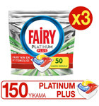 Fairy Platinum Plus Limon Kokulu Tablet Bulaşık Makinesi Deterjanı 150 Adet