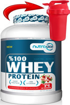 Nutraday Protein Çilekli Whey Protein Protein Tozu 2.257 kg