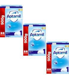 Aptamil Laktozsuz Tahılsız Probiyotikli 1 Numara Bebek Sütü 3x900 gr