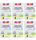 Hipp Combiotic Laktozlu Glutensiz Organik Probiyotikli 1 Numara Bebek Sütü 6x800 gr