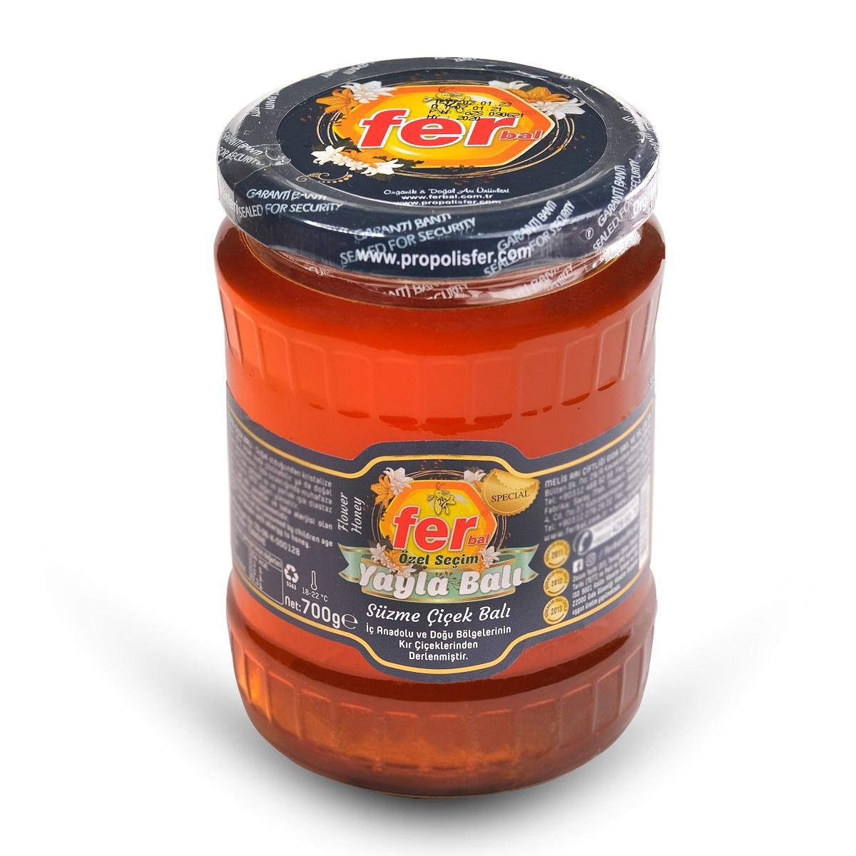 Fer Bal Organik Süzme Çiçek Balı 700 gr