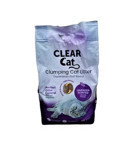 Clear Cat Lavanta Kokulu Topaklanan İnce Taneli Bentonit Kedi Kumu 2x10 lt