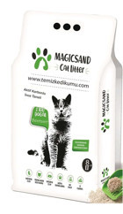Magicsand Topaklanan İnce Taneli Aktif Karbonlu Bentonit Kedi Kumu 8 lt
