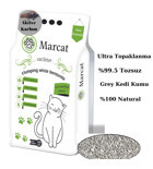MarCat Topaklanan İnce Taneli Aktif Karbonlu Bentonit Kedi Kumu 20 lt