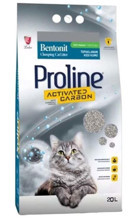 Proline Topaklanan İnce Taneli Aktif Karbonlu Kedi Kumu 20 lt
