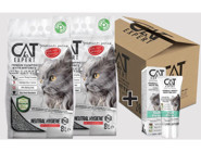 Cat Expert Premium Serisi Topaklanan İnce Taneli Aktif Karbonlu Bentonit Kedi Kumu 2x8 lt