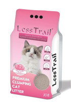 Less Trail Bebek Pudrası Kokulu Topaklanan İnce Taneli Bentonit Kedi Kumu 10 lt