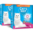Cat's Way Bebek Pudrası Kokulu Topaklanan İnce Taneli Bentonit Kedi Kumu 2x10 lt