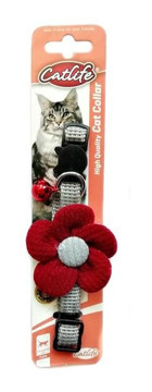 Catlife Çıngıraklı Bordo Gezdirme Boyun Kedi Tasması