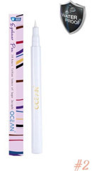 Ocean Yoğun Pigmentli Suya Dayanıklı Mat Pastel Beyaz Kalıcı İnce Uçlu Keçe Likit Eyeliner