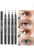 Deep Passion 2'li Çift Taraflı Suya Dayanıklı Mat Pastel Siyah Kalıcı Keçe Likit Eyeliner