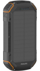 Philips Dlp7726N 20000 mAh Güneş Enerjili Hızlı Şarj Type C - USB Powerbank Siyah