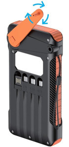 Sunowl So600 10000 mAh Hızlı Şarj Micro Lightning - Type C - USB Powerbank Siyah