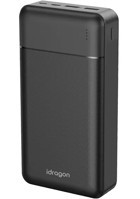 İdragon Kp-25 20000 mAh Micro Type C - USB Powerbank Siyah