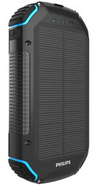 Philips Dlp7725N 10000 mAh Güneş Enerjili Hızlı Şarj Type C - USB Powerbank Siyah
