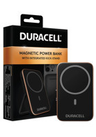 Duracell 5000 mAh Hızlı Şarj Mıknatıslı Type C Powerbank Siyah