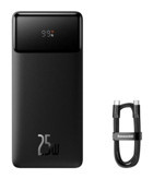 Baseus Bipow 20000 mAh Hızlı Şarj Dijital Göstergeli Type C Powerbank Siyah