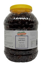 Karşı Köyden Doğal Fermente Tuzlu Sele Siyah Zeytin Pet Kavanoz 3.5 kg