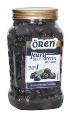 Ören Az Tuzlu Siyah Zeytin Pet Kavanoz 1 kg