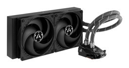 Arctic Liquid Freezer Iı 280 mm Sessiz 4 Pin 2 Fanlı Sıvı Soğutmalı Masaüstü İşlemci Soğutucu