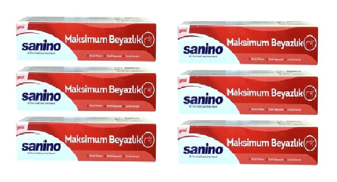 Sanino Meyveli Organik Diş Macunu 6x75 ml