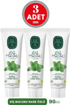 Eyüp Sabri Tuncer Vegan Naneli Organik Florürsüz Diş Macunu 3x90 ml