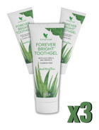 Forever Aloe Veralı Organik Florürsüz Diş Macunu 3x130 ml
