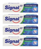 Signal Çürüklere Karşı Naneli Florürlü Diş Macunu 4x50 ml