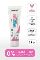 Ecowell Vegan Karadutlu Organik Florürsüz Diş Macunu 35 gr