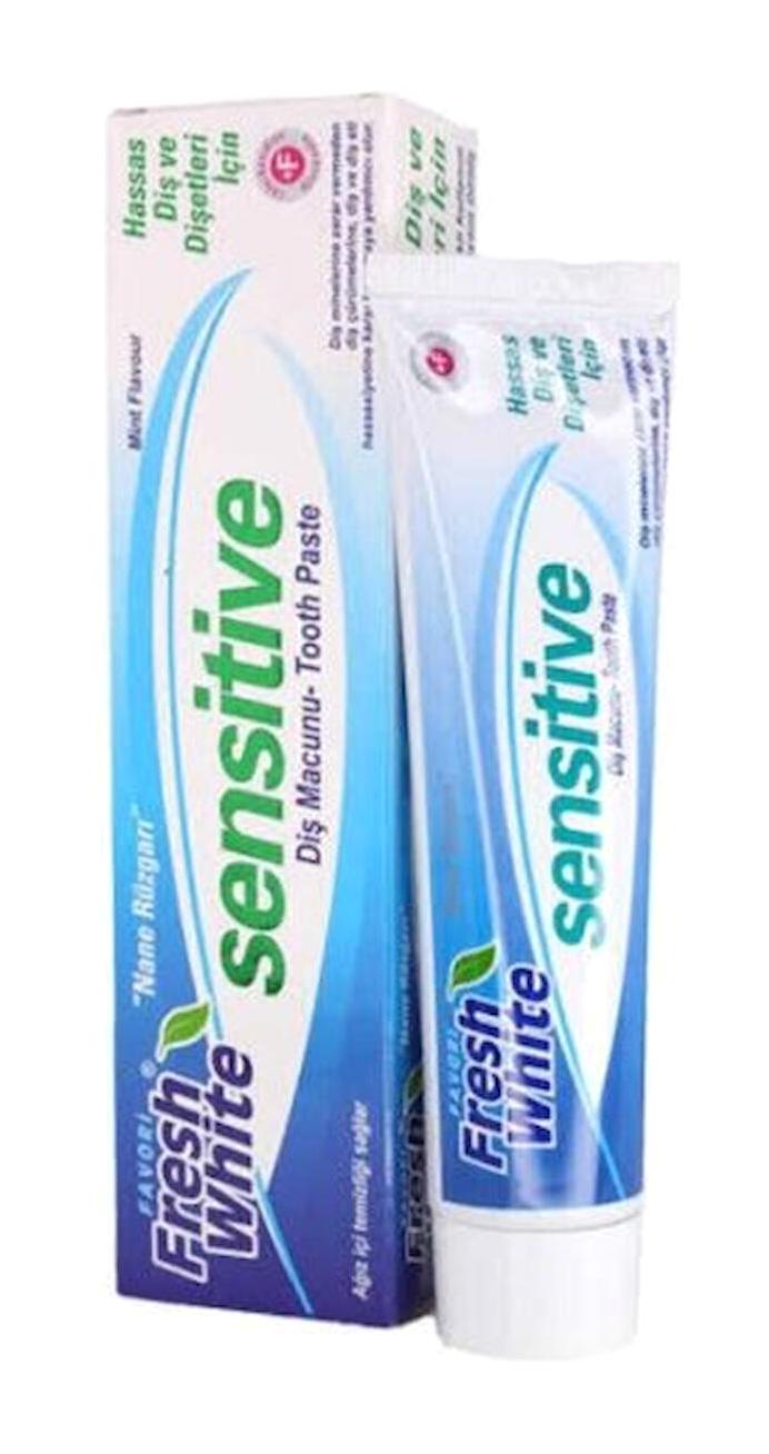 Favori Sensitive Fresh White Naneli Florürlü Diş Macunu 90 ml