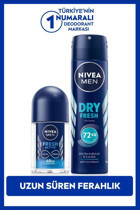 Nivea Pudrasız Ter Önleyici Antiperspirant Sprey Roll-On Erkek Deodorant 150 ml
