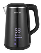 Onvo OVKTL01 Çelik 1.6 lt Siyah Kettle