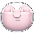 Usams Bu12 Kulak İçi Kablosuz Bluetooth Kulaklık Pembe