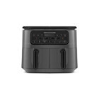 Karaca Air Pro Cook XXXL Airfryer 8 lt İki Hazneli Izgara Yapan Led Ekranlı Sıcak Hava Fritözü Space Gray